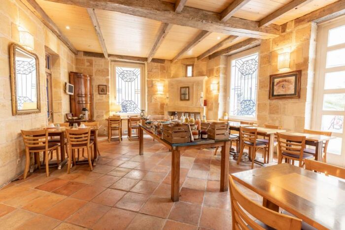 Salle petit déjeuner Hôtel Bordeaux